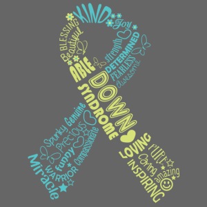 Down syndrome Ribbon Wordle
