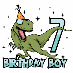 Happy Birthday Boy Dino Dinosaur 7 Gift Idea