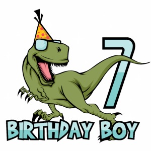 Happy Birthday Boy Dino Dinosaur 7 Gift Idea