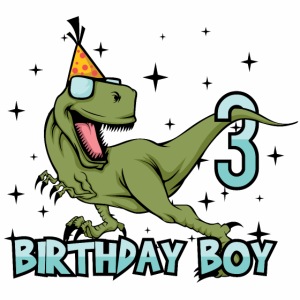 Happy Birthday Boy Dino Dinosaur 3 Gift Idea