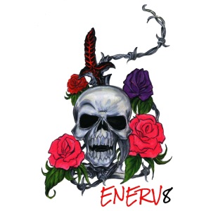 Skull & Roses Enerv8 Logo