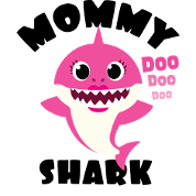 Mommy Shark Gift Cute Baby Shark Matching Family Mouse Pad Spreadshirt