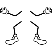 legs arms hands feet shoes gloves comic cartoon wi' Women's Premium Hoodie  | Spreadshirt