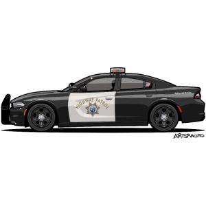 California Highway Patrol Charger Police Car