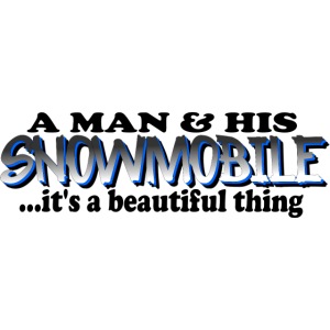 Man & His Snowmobile
