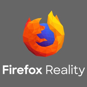 Firefox Reality - Transp., Vertical, White Text