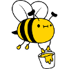 Honey bucket bee