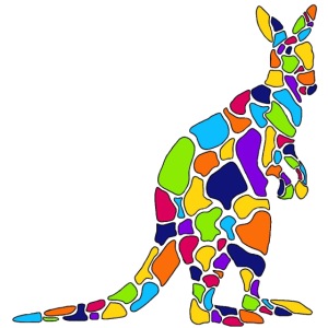Art Deco kangaroo