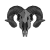 Ram Skull Gift for Heavy Metal Rock Fans