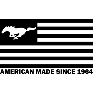 Mustang Flag black