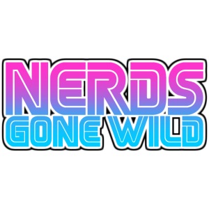 Nerds Block Text Logo Gradientglowblk