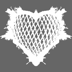 Heart grid pattern balloon splash logo gift ideas