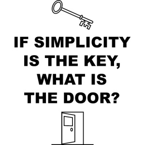 If simplicity is the key what is the door