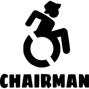 Chairman, man in wheelchair, guy in wheelchair