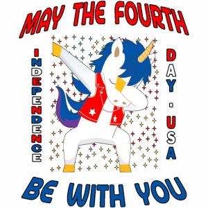 May Fourth Be with You Dabbing Summertime Unicorn.