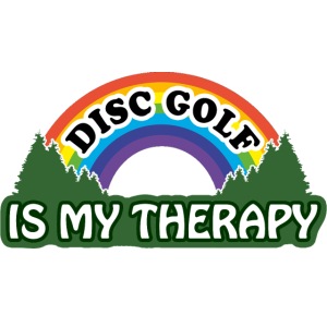 Disc Golf is My Therapy Rainbow Basket Shirt Gifts