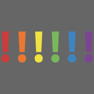 Pride Rainbow Exclamation Marks