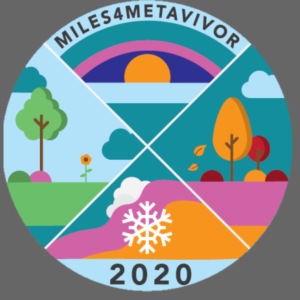Miles4METAvivor Virtual Race Medal Design 2020
