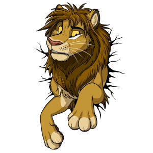 STUCK Lion (black cracks)