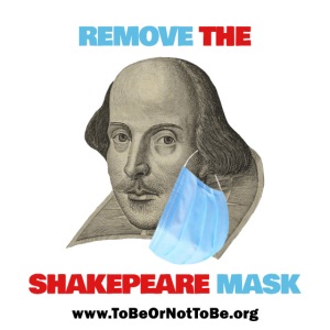Remove Shakespeare Mask- Front & Back light color