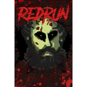 Redrun pixel art boss poster