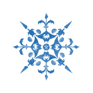 Coastal Christmas Snowflake