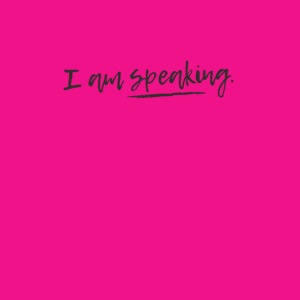 I am speaking