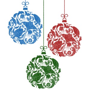 Coastal Christmas Ornament Group