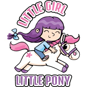 little girl pony