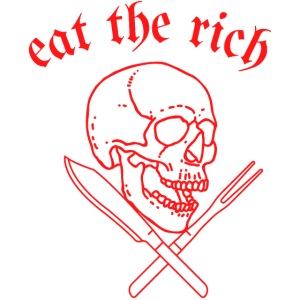 Eat The Rich - Skull and Cross Knives