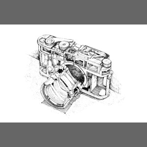 Leica poster M3 cutaway sketch