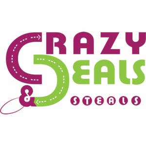 Pink & Green Crazy Deals & Steals Logo