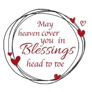 Blessings head to toe hearts