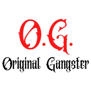 O.G. Original Gangster (red & black version)