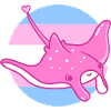 Trans Pride Manta Ray