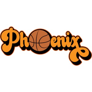 Phoenix AZ Retro Basketball Design