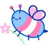 Trans pride bee