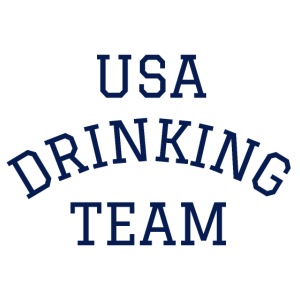 USA Drinking Team (varsity blue letters version)