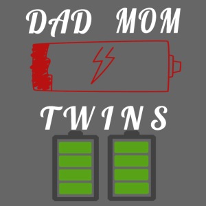 Funny Tired Twins Mom And Dad Low&Full Battery