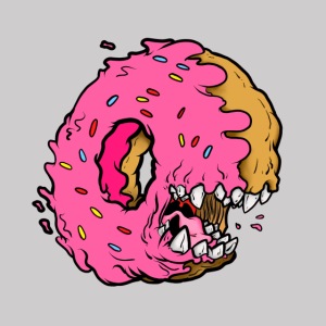 Donut Monster Sticker