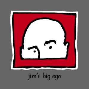 Jim's Big Ego Official Logo Black Text
