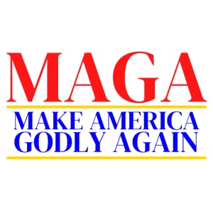 MAGA Make America Godly Again (Red, Blue & Gold)