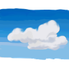 blue sky clouds