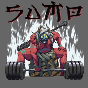 Sumo Red Oni (Black Text)
