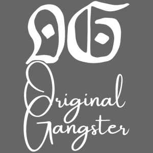 O.G. Original Gangster (Gothic & cursive letters)