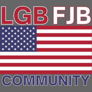 LGB FJB Community USA Flag (Red, White & Blue)