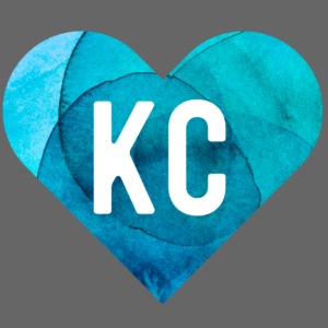 KC Heart Blue Gradient