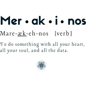 Merakinos definition with logo