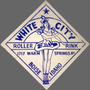 White City Roller Girl Sticker