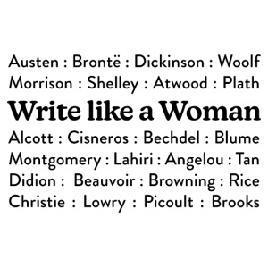 Write Like a Woman - Authors (black text)